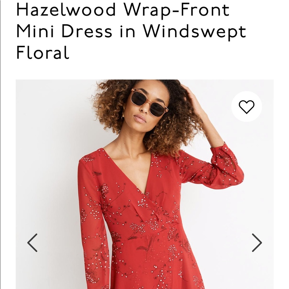NWT Madewell hazelwood wrap front mini dress - Picture 4 of 6